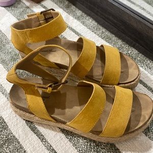 Yellow Platform Sandals